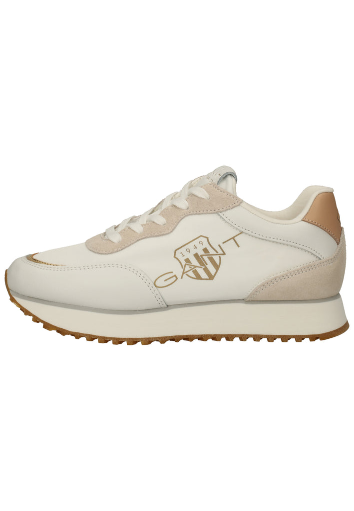 GANT Sneaker Leder/Textil Weiß - surf4shoes