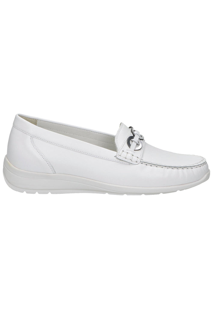 Waldläufer Slipper Leder Weiß - surf4shoes