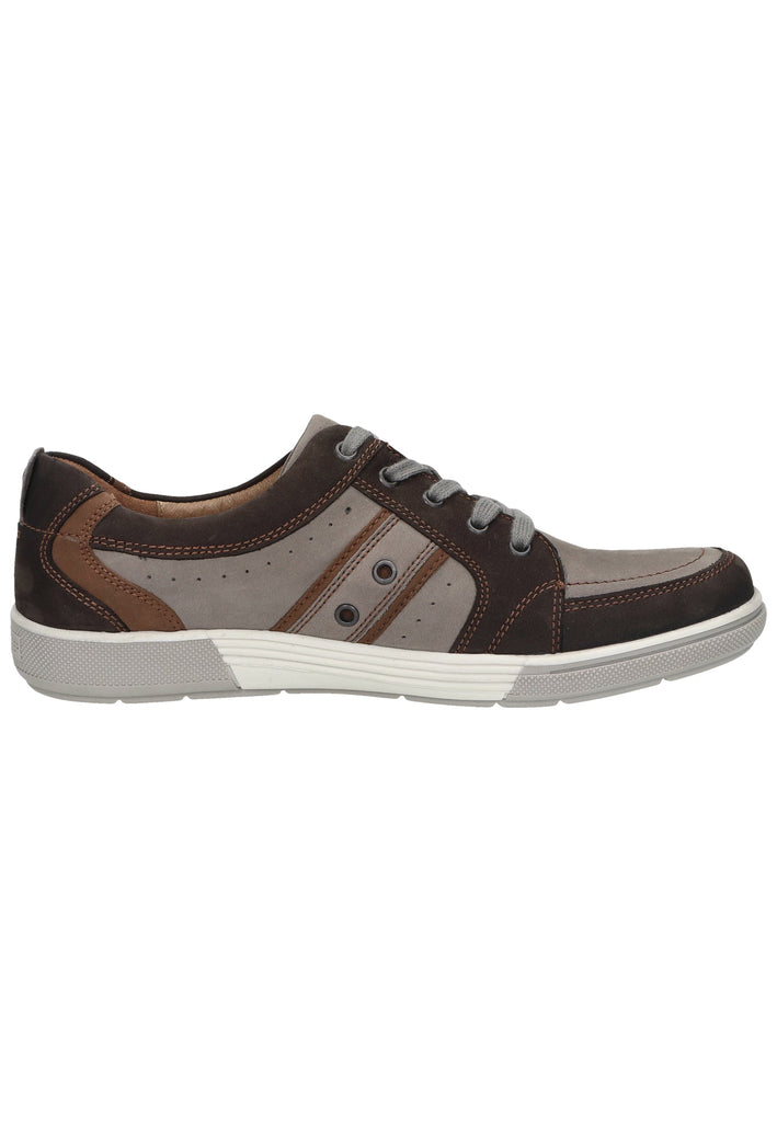 Waldläufer Sneaker Leder/Textil Braun/Grau - surf4shoes