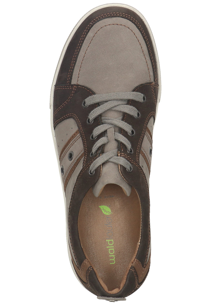 Waldläufer Sneaker Leder/Textil Braun/Grau - surf4shoes