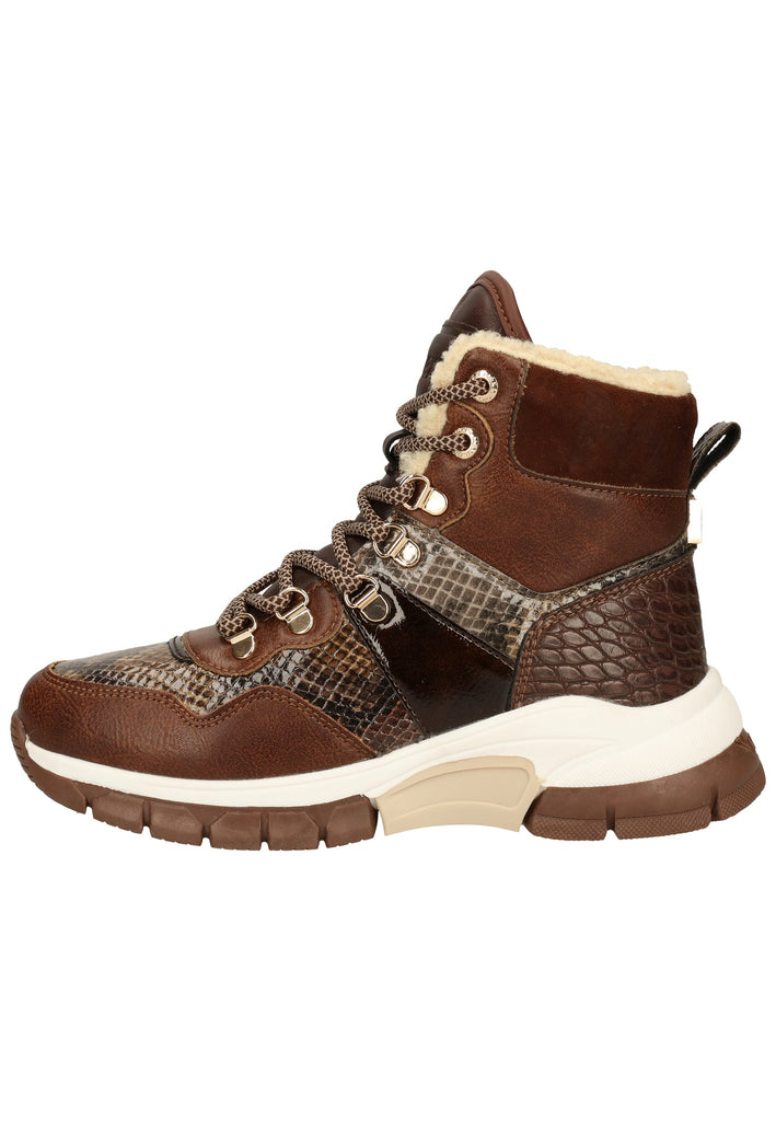 Mexx Stiefelette Leder Mittelbraun Warmfutter - surf4shoes