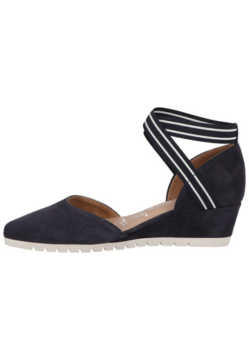 Tamaris Pumps Leder/Textil Navy - surf4shoes