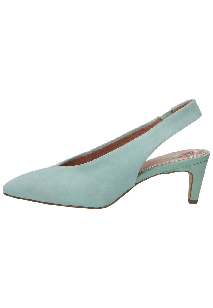 Tamaris Pumps Veloursleder Mint - surf4shoes