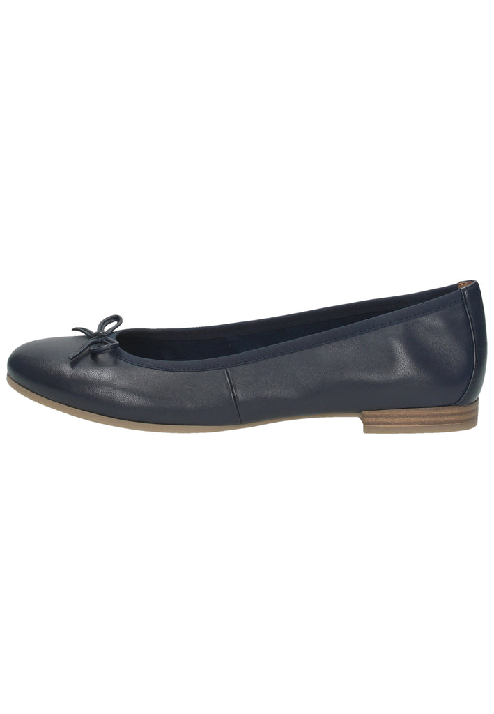 Tamaris Ballerinas Leder Blau - surf4shoes