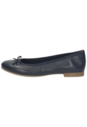 Tamaris Ballerinas Leder Blau - surf4shoes