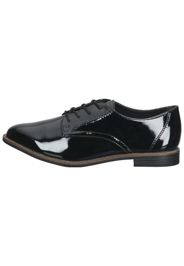 Tamaris Halbschuhe Lederimitat Black - surf4shoes