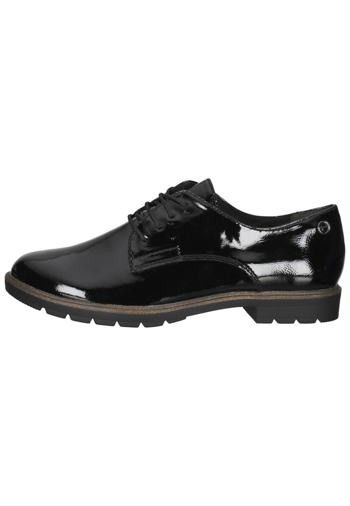 Tamaris Halbschuhe Lederimitat Schwarz - surf4shoes