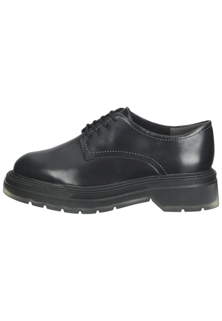 Tamaris Halbschuhe Lederimitat Schwarz - surf4shoes