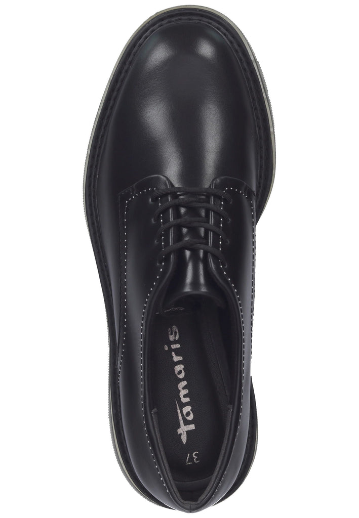 Tamaris Halbschuhe Lederimitat Schwarz - surf4shoes