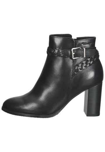 Tamaris Stiefelette Leder Schwarz - surf4shoes