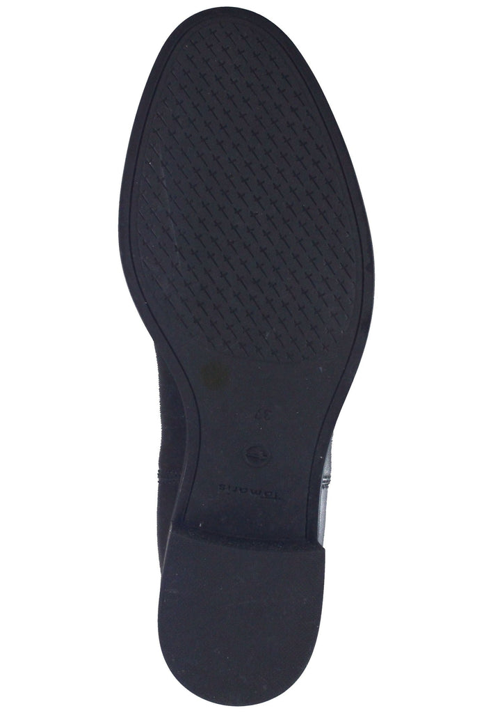 Tamaris Stiefelette Leder/Textil Schwarz - surf4shoes