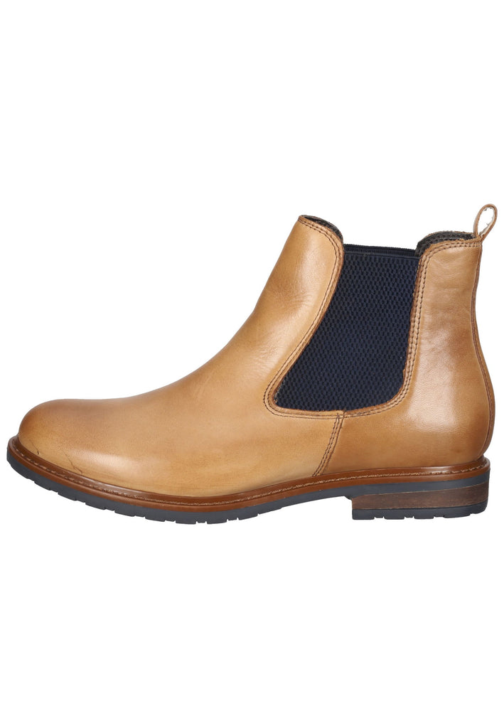 Tamaris Stiefelette Leder/Textil Nut/Ocean - surf4shoes