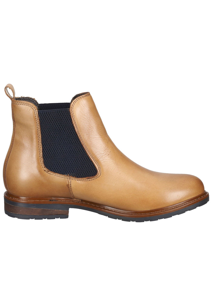 Tamaris Stiefelette Leder/Textil Nut/Ocean - surf4shoes