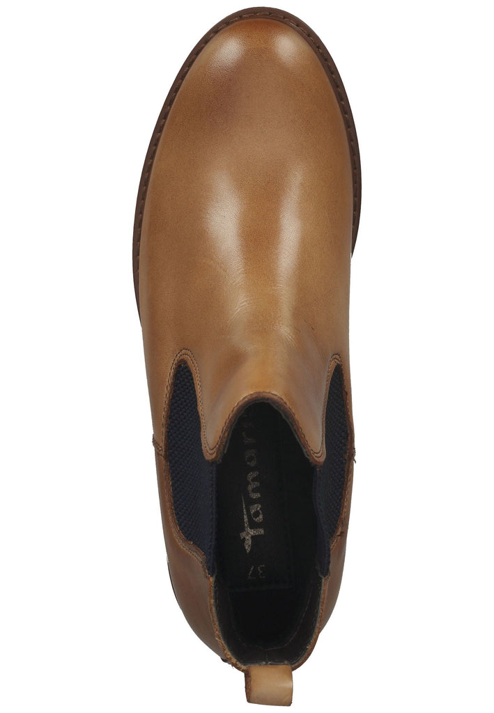 Tamaris Stiefelette Leder/Textil Nut/Ocean - surf4shoes