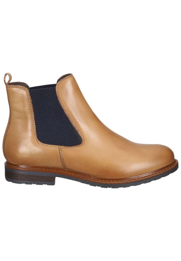 Tamaris Stiefelette Leder/Textil Nut/Ocean - surf4shoes