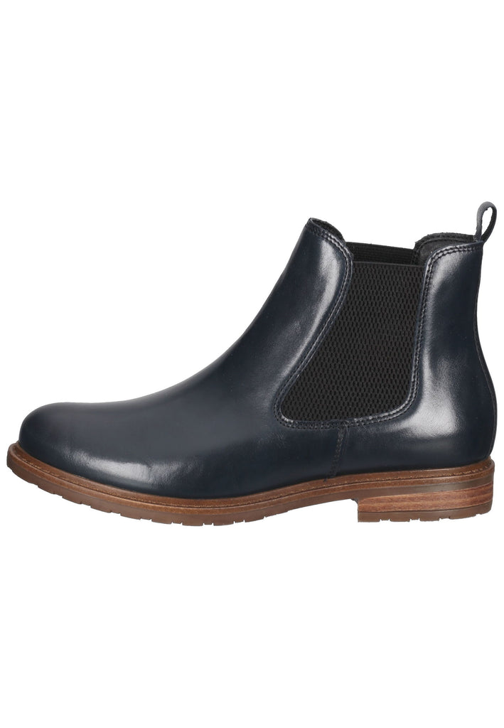 Tamaris Stiefelette Leder/Textil Navy - surf4shoes