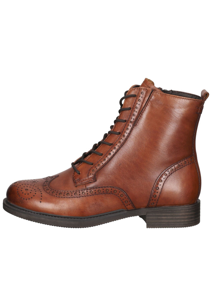 Tamaris Stiefelette Leder Cognac - surf4shoes