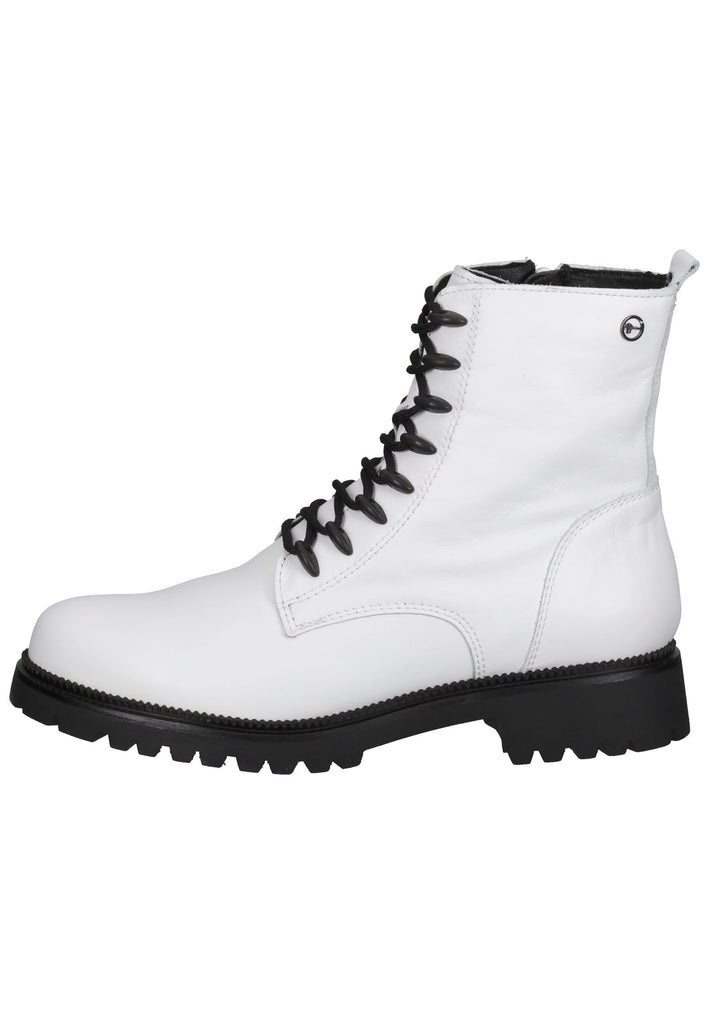 Tamaris Stiefelette Leder White - surf4shoes