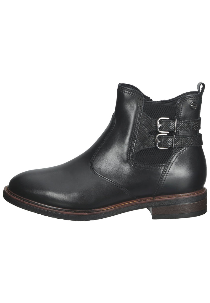 Tamaris Stiefelette Leder/Textil Schwarz - surf4shoes