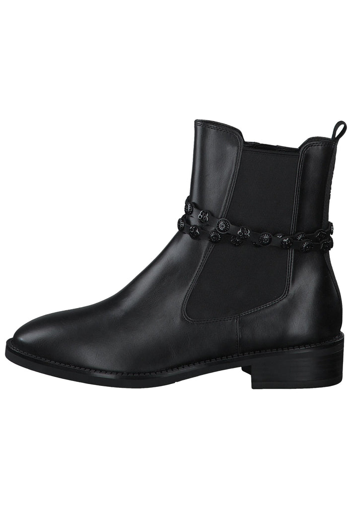 Tamaris Stiefelette Lederimitat/Textil Schwarz - surf4shoes