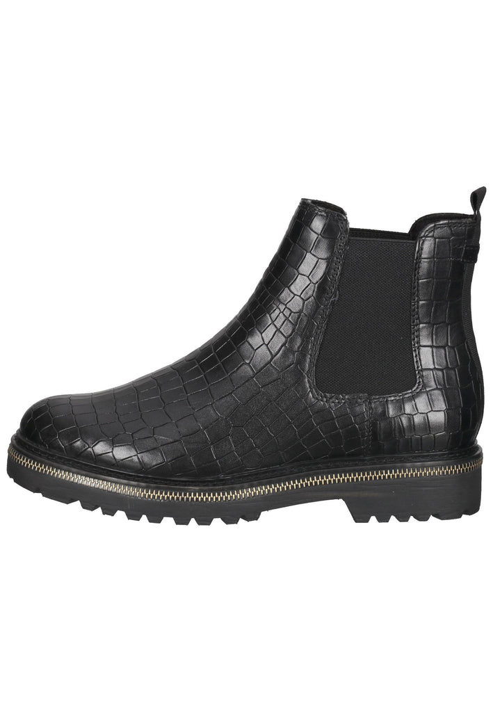Tamaris Stiefelette Leder/Textil Schwarz - surf4shoes