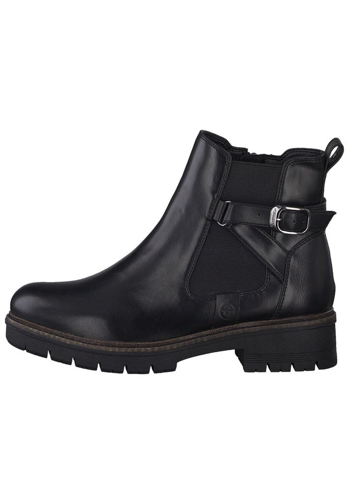 Tamaris Stiefelette Lederimitat/Textil Schwarz - surf4shoes