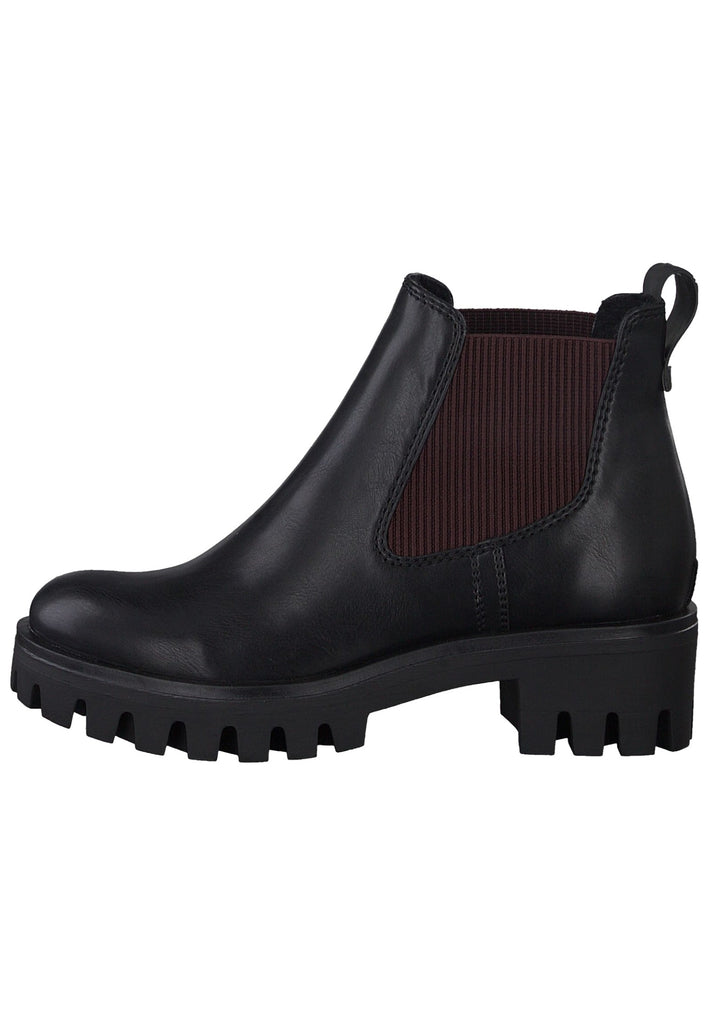 Tamaris Stiefelette Lederimitat/Textil Schwarz - surf4shoes