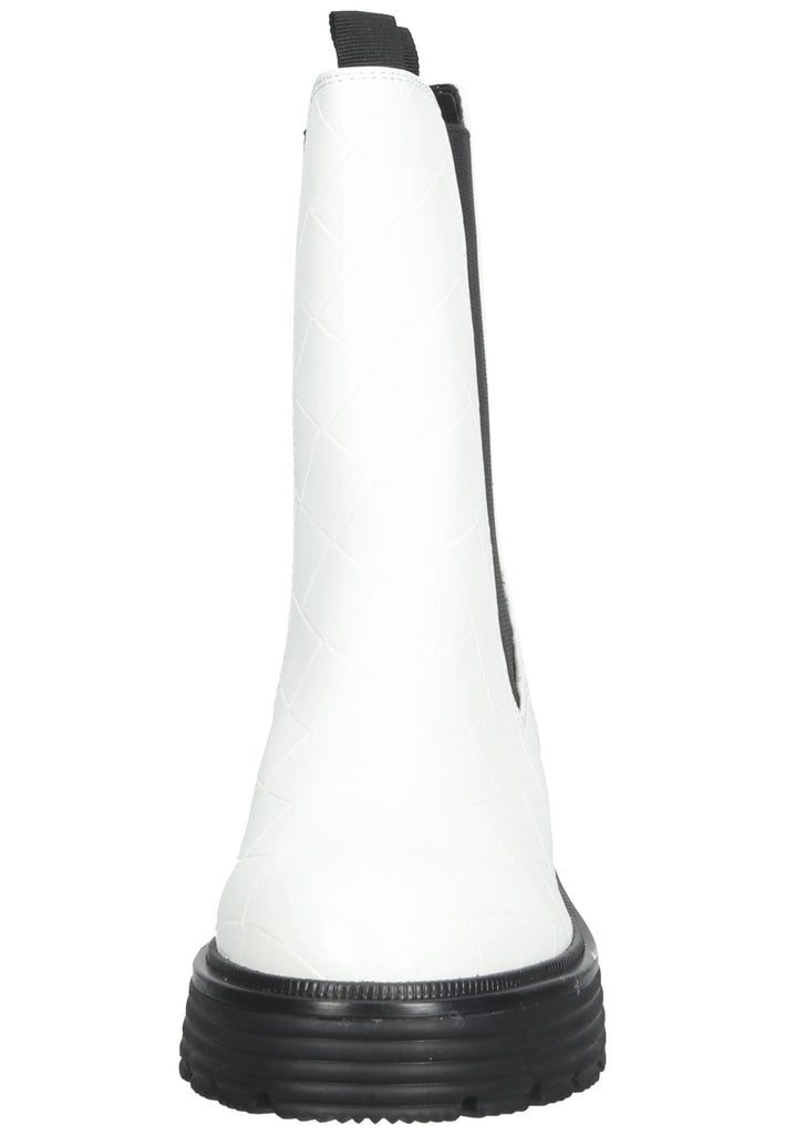 Tamaris Stiefelette Lederimitat/Textil Weiß - surf4shoes