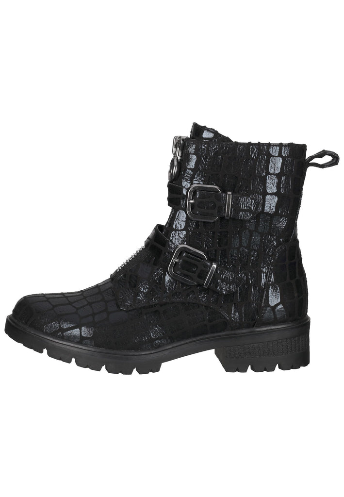 Tamaris Stiefelette Textil Schwarz - surf4shoes