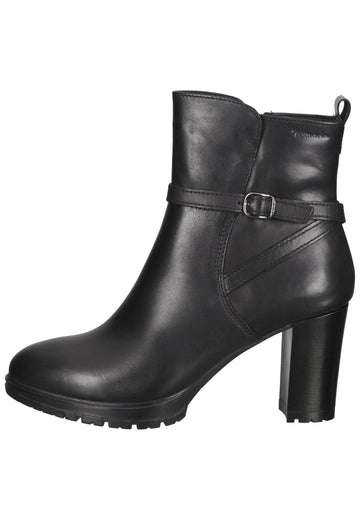 Tamaris Stiefelette Leder Schwarz - surf4shoes