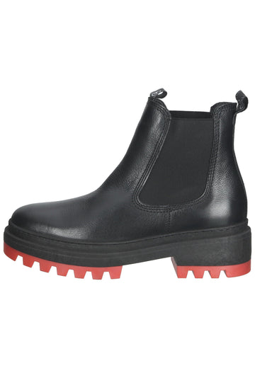 Tamaris Stiefelette Leder Schwarz - surf4shoes