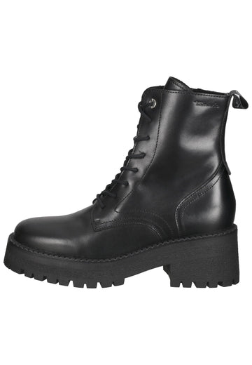 Tamaris Stiefelette Leder schwarz - surf4shoes