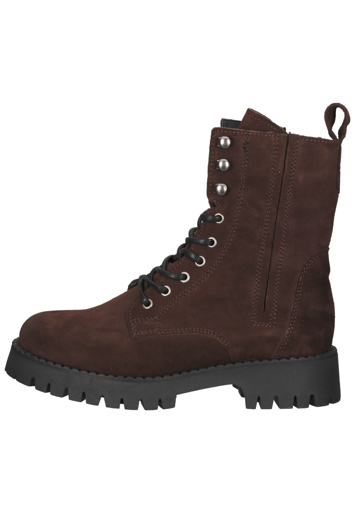 Tamaris Stiefelette Veloursleder Mocca - surf4shoes