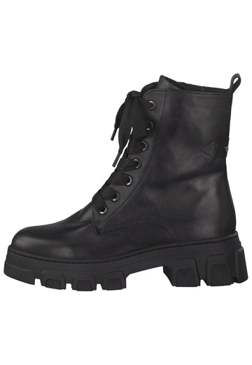 Tamaris Stiefelette Leder Schwarz - surf4shoes