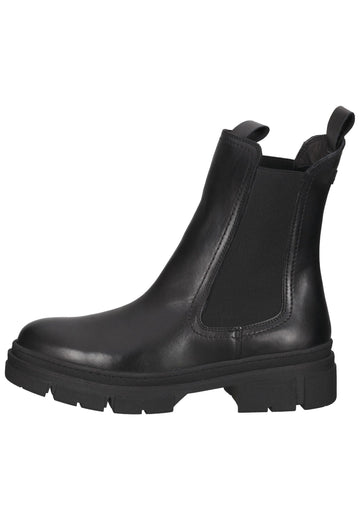 Tamaris Stiefelette Leder schwarz - surf4shoes
