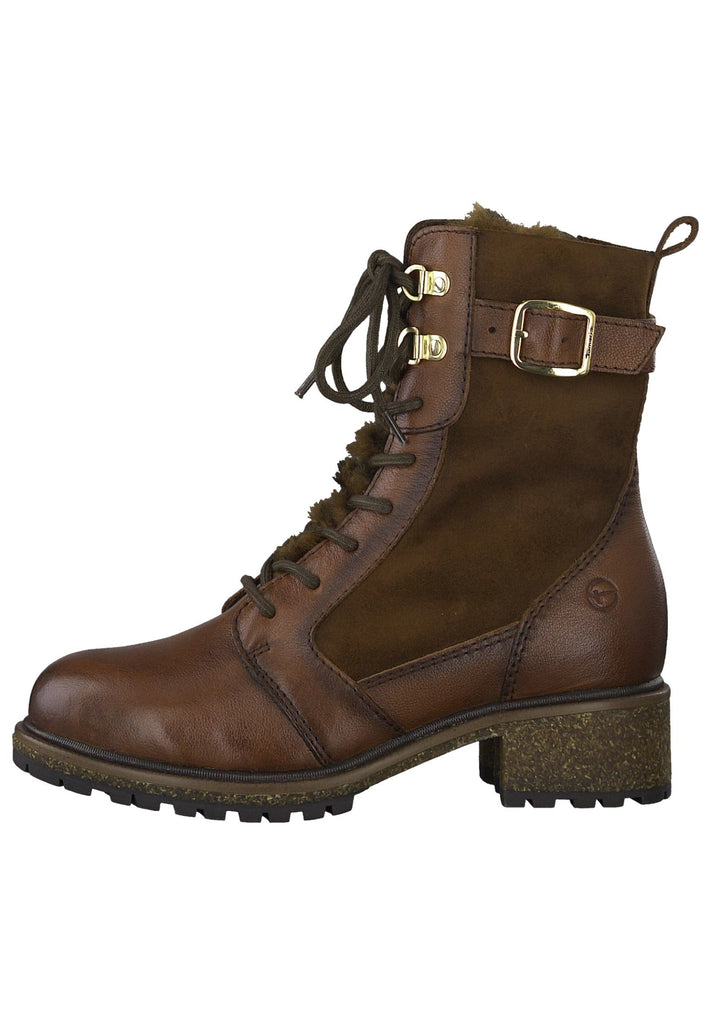 Tamaris Stiefelette Leder Cognac - surf4shoes