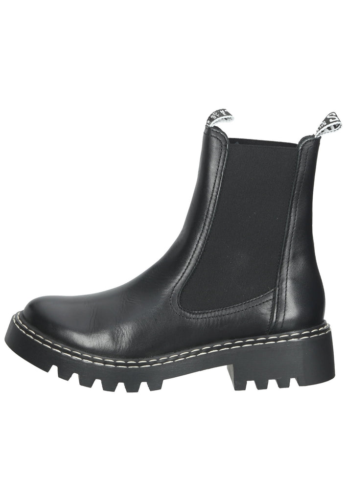 Tamaris Stiefelette Leder Schwarz - surf4shoes