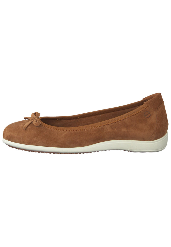 Tamaris Ballerinas Leder Braun - surf4shoes