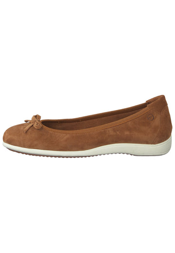 Tamaris Ballerinas Leder Braun - surf4shoes