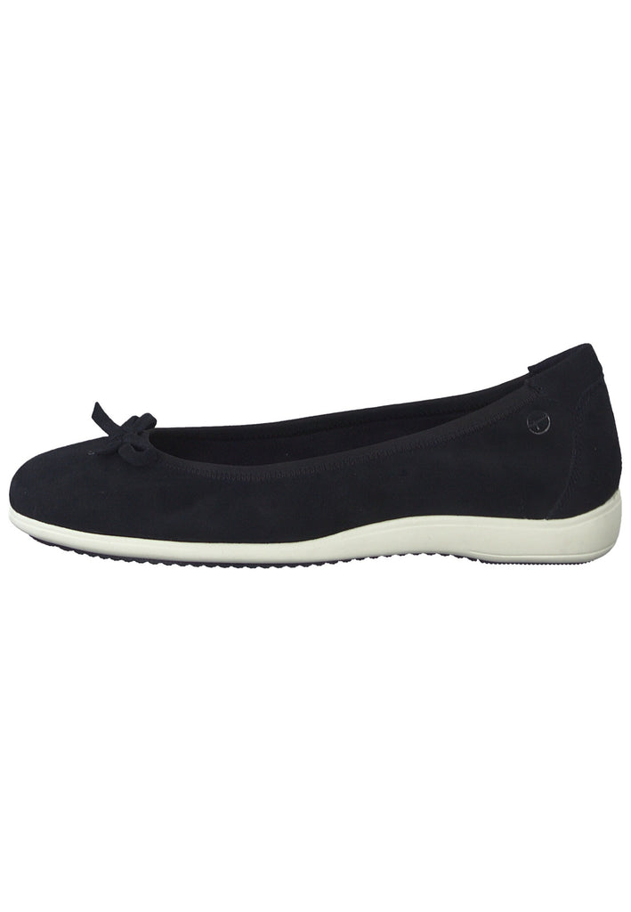 Tamaris Ballerinas Leder Navy - surf4shoes