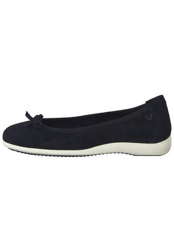 Tamaris Ballerinas Leder Navy - surf4shoes