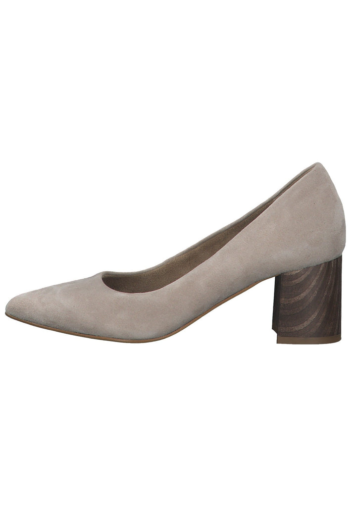 Tamaris Pumps Veloursleder Ivory - surf4shoes