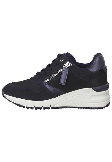 Tamaris Sneaker Leder/Textil Navy - surf4shoes