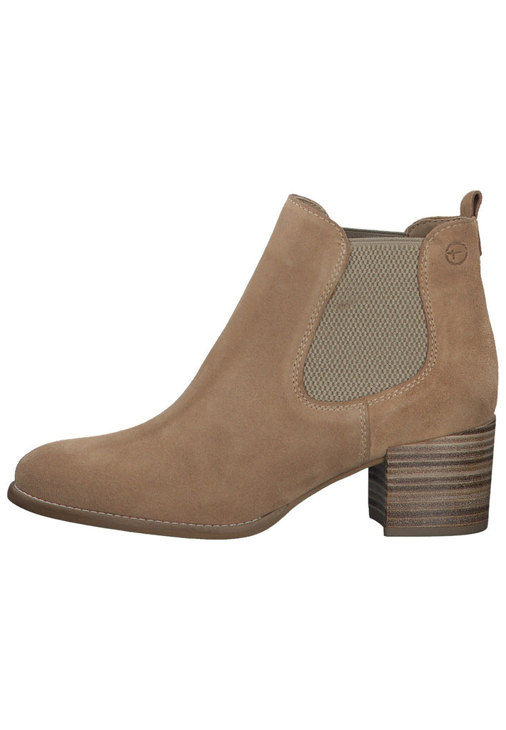 Tamaris Stiefelette Leder/Textil Camel - surf4shoes