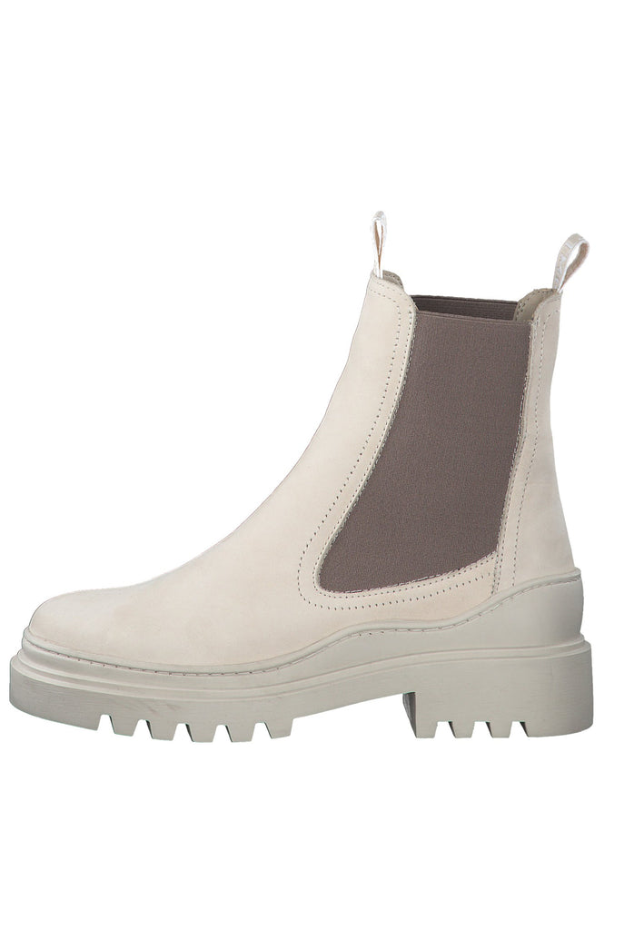 Tamaris Stiefelette Leder/Textil Beige - surf4shoes