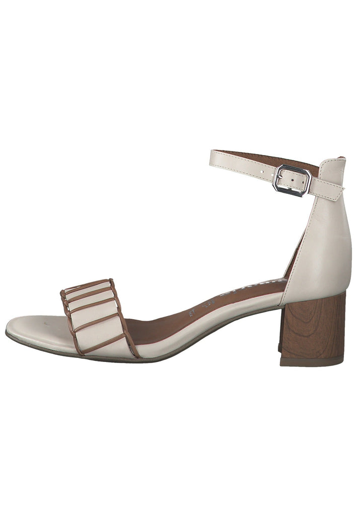 Tamaris Sandalen Leder/Synthetik Beige/Braun - surf4shoes