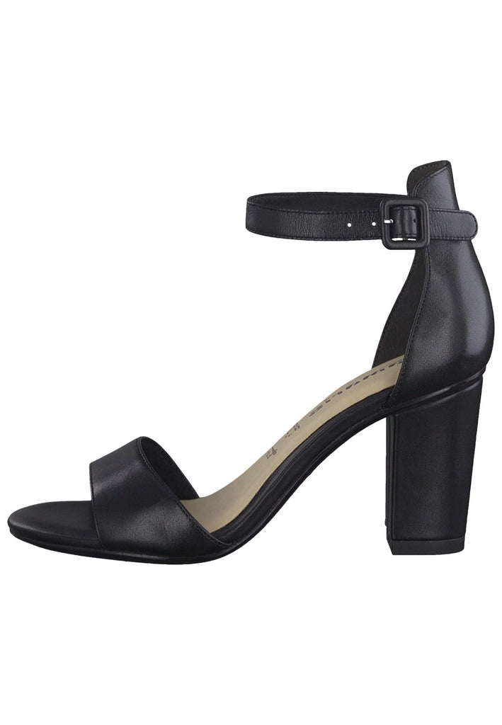 Tamaris Sandalen Leder Schwarz - surf4shoes
