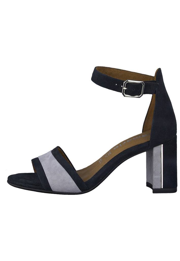 Tamaris Sandalen Leder Navy - surf4shoes