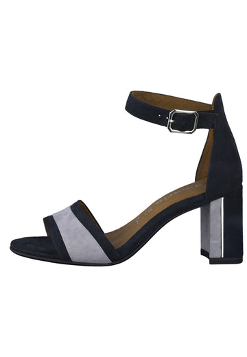 Tamaris Sandalen Leder Navy - surf4shoes