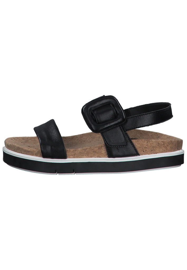 Tamaris Sandalen Leder Schwarz - surf4shoes